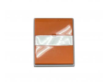 Kryt sp�na�a s popisov�m po�om ABB Element-Time 3558E-A00610 07 - karamelov�/�adov� �ed�