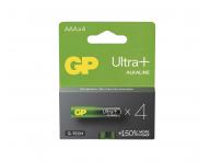 Alkalick batria GP Ultra Plus AAA (LR03) - 4 ks + uvaky Mentos zadarmo