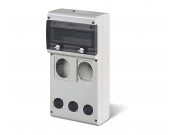 Zsuvkov rozvodnica Scame Block 4 632.4520-000, IP66, 5 x zsuvka