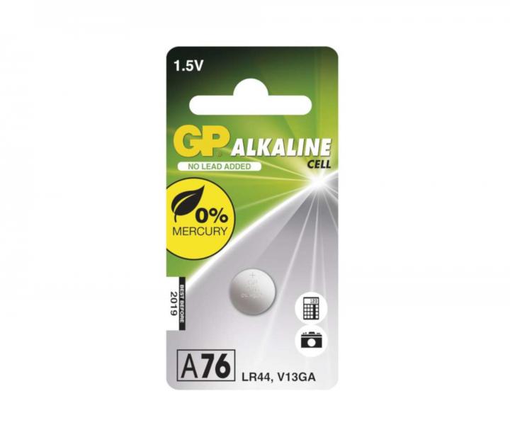 Alkalick gombkov batria GP A76F (LR44)