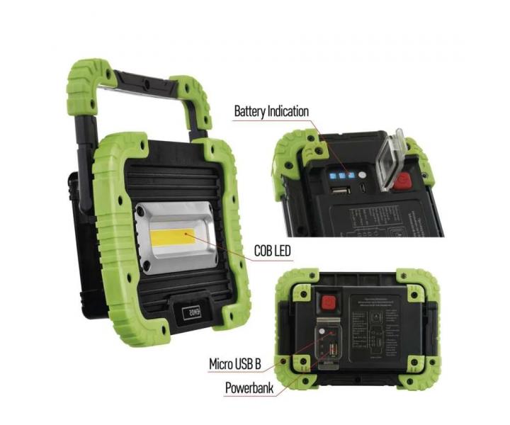 Nabjac pracovn reflektor Emos COB LED P4534 600 lm 3000 mAh