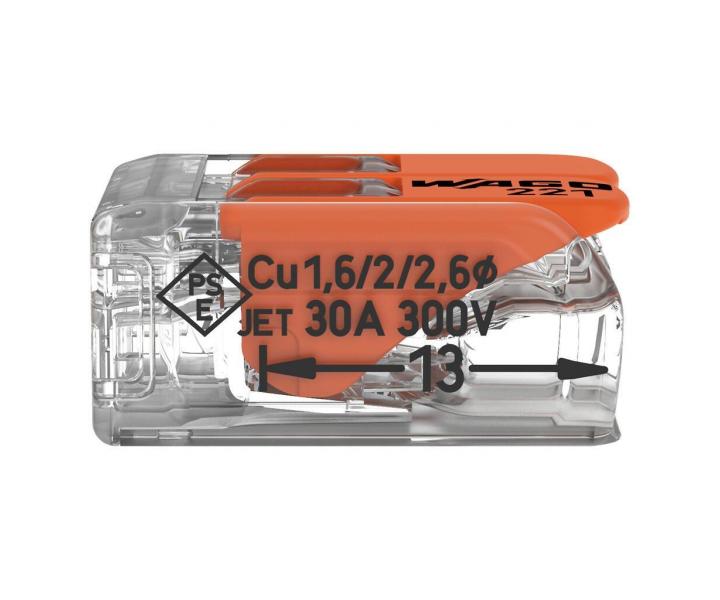 Svorka s pkou Wago 221-612 - 2x6 mm2