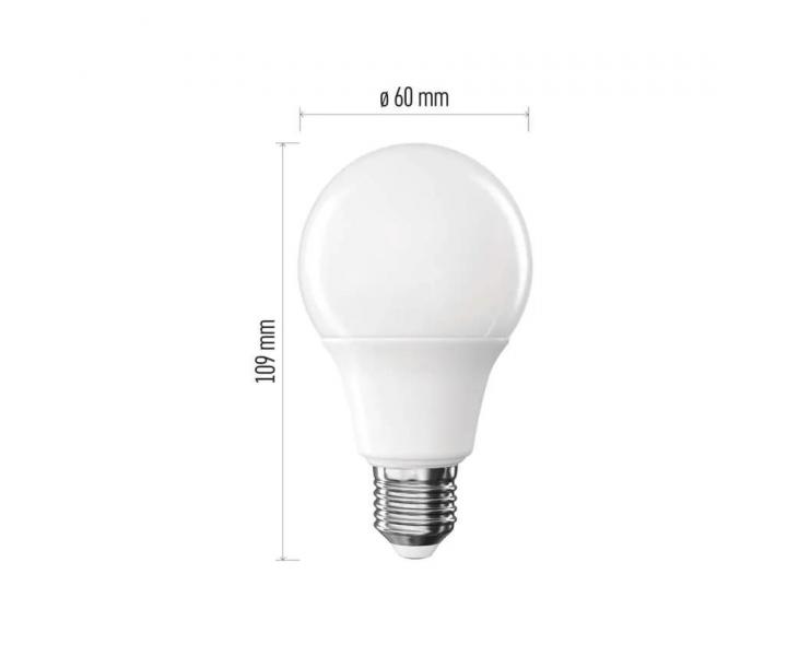 LED iarovka Emos Classic A60, E27, 9,5 W (75 W), tepl biela