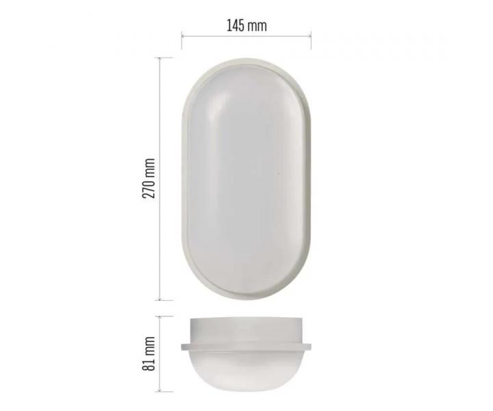 LED prsaden svietidlo Emos Qari ZM3020, 20 W, IP65 - neutrln biela
