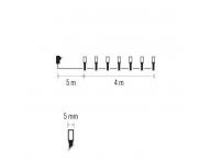 LED vianon reaz, 4 m, vonkaj aj vntorn, tepl biela, asova Emos D4AW01