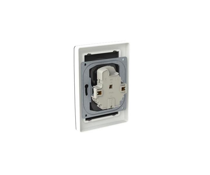 Dvojit zsuvka, s clonkami, s natoenou dutinou ABB Zoni 5513T-C02357 137 - matn ierna / biela  