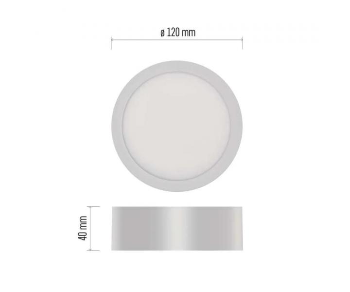 Kruhov prisaden LED svietidlo Emos Nexxo ZM5123, biele, 12 cm, 7,6 W - so zmenou CCT