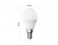 LED iarovka Emos Classic Mini Globe, E14, 4,2 W (40 W), tepl biela