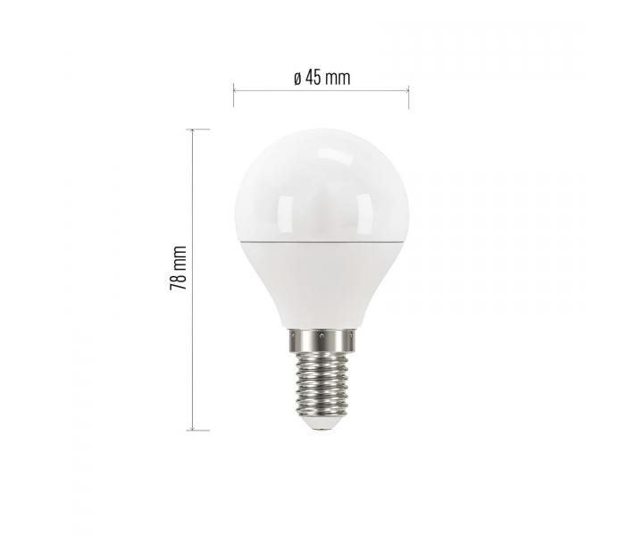 LED �iarovka Emos Classic Mini Globe, E14, 5W (40 W), tepl� biela - 1 ks