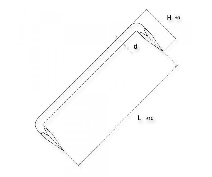 Tesrska krama Hapl, 12 x 250 mm - oceov