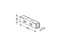 Svorka intalan priechodn Push Wire Wago 2773-2401 - 2x4 mm2