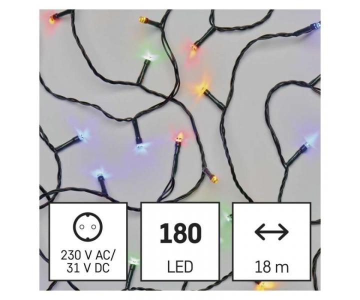 LED vianon reazec, 18 m, vonkaj aj vntorn, multicolor, asova Emos D4AM04