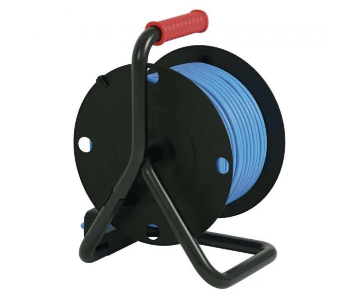 Poasie odoln predlovac kbel na bubne Emos P08525W, 4x zsuvka, 230 V, 1,5 mm2, modr, 25 m