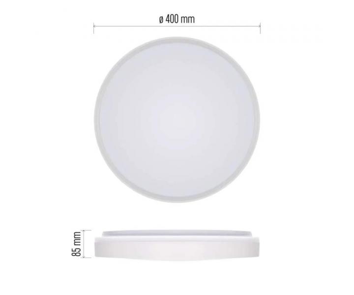 Kruhov prsaden LED svietidlo Emos Livi ZM5162, 40 cm, 30 W, tepl-studen biela, stmievaten