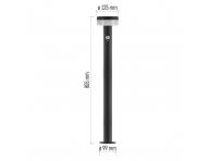 LED zhradn solrne stpikov svietidlo s idlom smraku Emos Terion ZGJ0B4S, IP44, 2 W, tepl biela