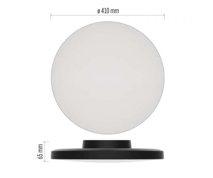 Kruhov prisaden LED svietidlo Emos Dioni ZM7155, ierne, 32 W, so zmenou CCT