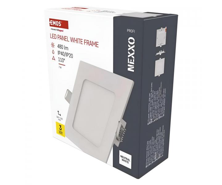 tvorcov vstavan LED svietidlo Emos Nexxo ZD2125, 7 W, neutrln biela