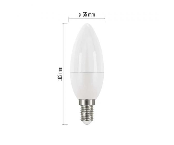 LED iarovka Emos Classic ZQ3221, E14, 5 W (40 W), neutrln biela