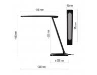 Stoln LED lampa Emos Chase Z7619B, 7,2 W - ierna