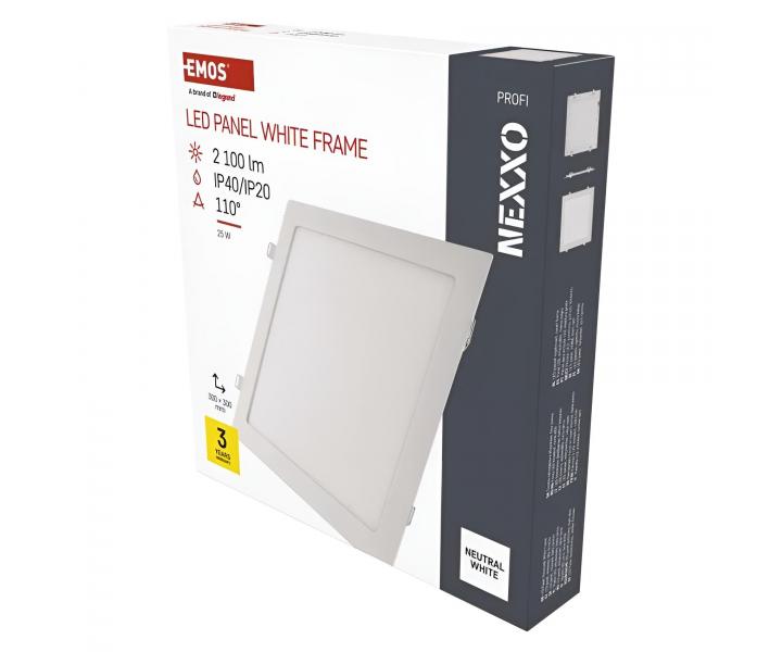 �tvorcov� vstavan� LED svietidlo Emos Nexxo ZD2155, IP40, 25 W, neutr�ln� biela