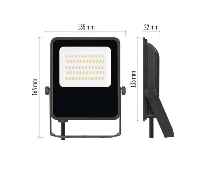 LED reflektor Emos Visio ZS2533, IP65, 30 W, ierny, neutrln biela