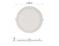 Kruhov vstavan LED svietidlo Emos Nexxo ZD1155, biele, 25 W - neutrln biela