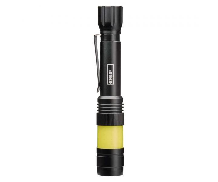 Baterkov svietidlo kovov Emos P3112 360 COB LED, 270 lm, 2x AA