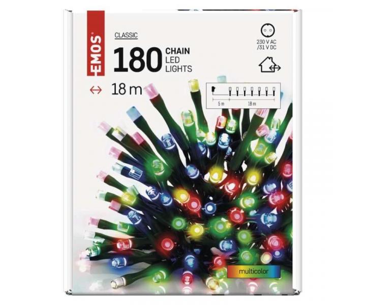 LED vianon reazec, 18 m, vonkaj aj vntorn, multicolor, asova Emos D4AM04