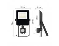 LED reflektor Emos Visio ZS2923, IP54, 20 W, ierny - neutrln biela