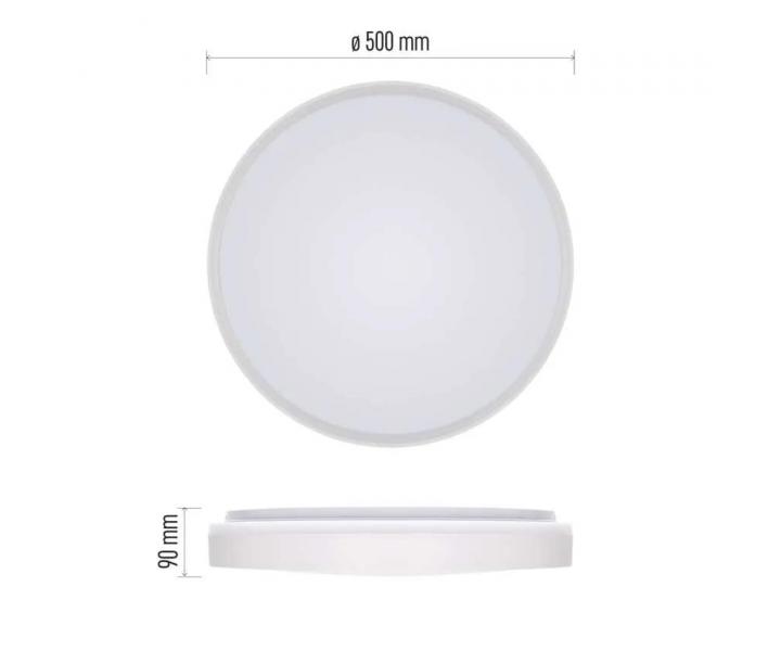 Kruhov prisaden LED svietidlo Emos Livi ZM5163, 50 cm, 45 W, tepl-studen biela, stmievanie