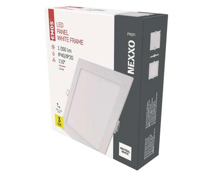 tvorcov vstavan LED svietidlo Emos Nexxo ZD2135, 12,5 W, neutrln biela