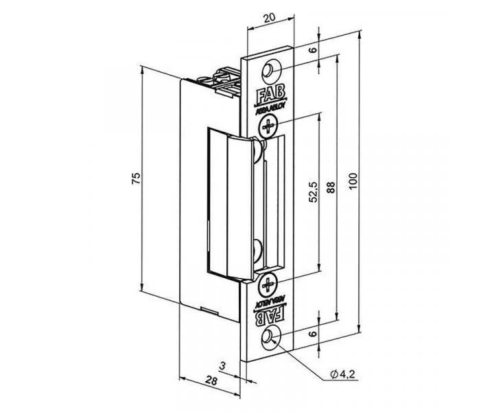 Elektrick zmok Assa Abloy BeFo Klasik 511, 5-12 V