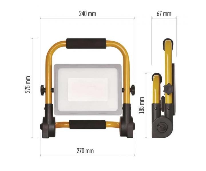Prenosn LED reflektor Emos Ilio ZS3342, IP44, 51 W, neutrln biela