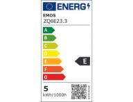 LED iarovka Emos Classic Mini Globe ZQ6E23.3, E27, 4,2 W (40 W), neutrln biela - 1 ks
