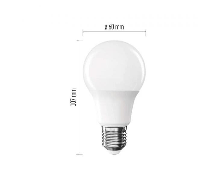 LED iarovka Emos Classic A60, E27, 5,8 W (50 W), tepl biela