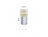 LED iarovka Emos Classic JC ZQ9542, G9, 4,2 W (40 W), tepl biela