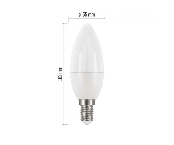 LED iarovka Emos Classic ZQ3220, E14, 5 W (40 W), tepl biela