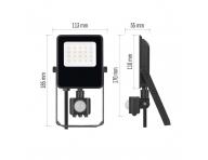 LED reflektor s pohybovm idlem Emos Visio ZS2913, IP54, 10 W, ierny - neutrln biela