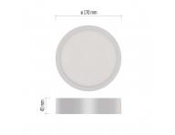 Kruhov prsaden LED svietidlo Emos Nexxo ZM5133, 12,5 W, tepl/neutrlna biela