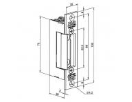 Elektrick zmok Assa Abloy BeFo Klasik 511, 5-12 V