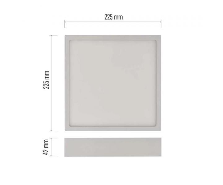 tvorcov priamo montovan LED svietidlo Emos Nexxo ZM6145, 21 W, neutrln biela
