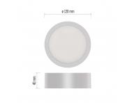 Kruhov prisaden LED svietidlo Emos Nexxo ZM5123, biele, 12 cm, 7,6 W - so zmenou CCT