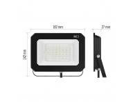 LED reflektor Emos Simpo ZS2243, IP65, 50 W, ierny - neutrln biela