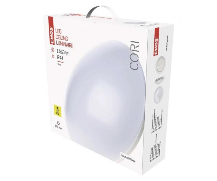 Kruhov prisaden LED svietidlo Emos Cori ZM3402, 18 W, neutrln biela