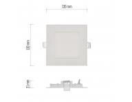 tvorcov vstavan LED svietidlo Emos Nexxo ZD2125, 7 W, neutrln biela