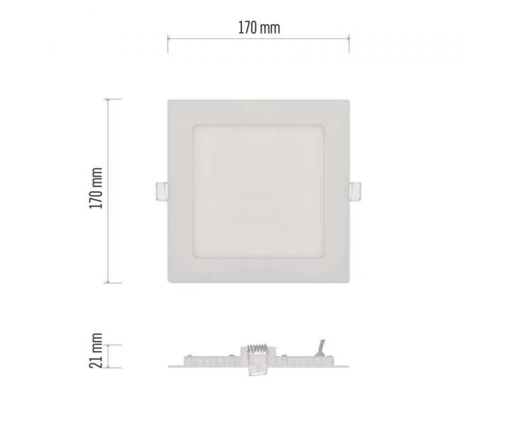 tvorcov vstavan LED svietidlo Emos Nexxo ZD2135, 12,5 W, neutrln biela