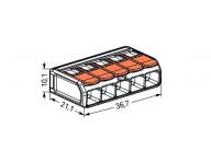 Svorka s pkou Wago 221-615 - 5x6 mm2