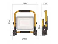 Prenosn LED reflektor Emos Ilio ZS3342, IP44, 51 W, neutrln biela