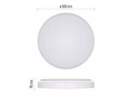 Kruhov prisaden LED svietidlo Emos Livi ZM5163, 50 cm, 45 W, tepl-studen biela, stmievanie